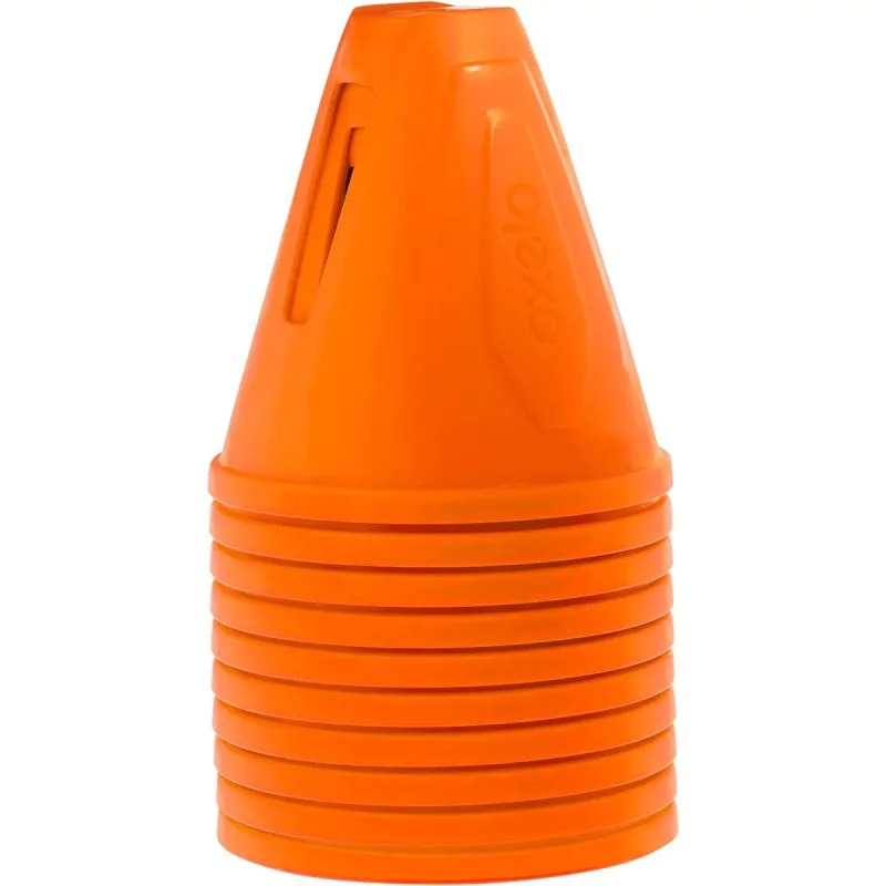 Inline Skating Slalom Cones 10-Pack - Orange Inline Skating Slalom Cones 10-Pack - Orange