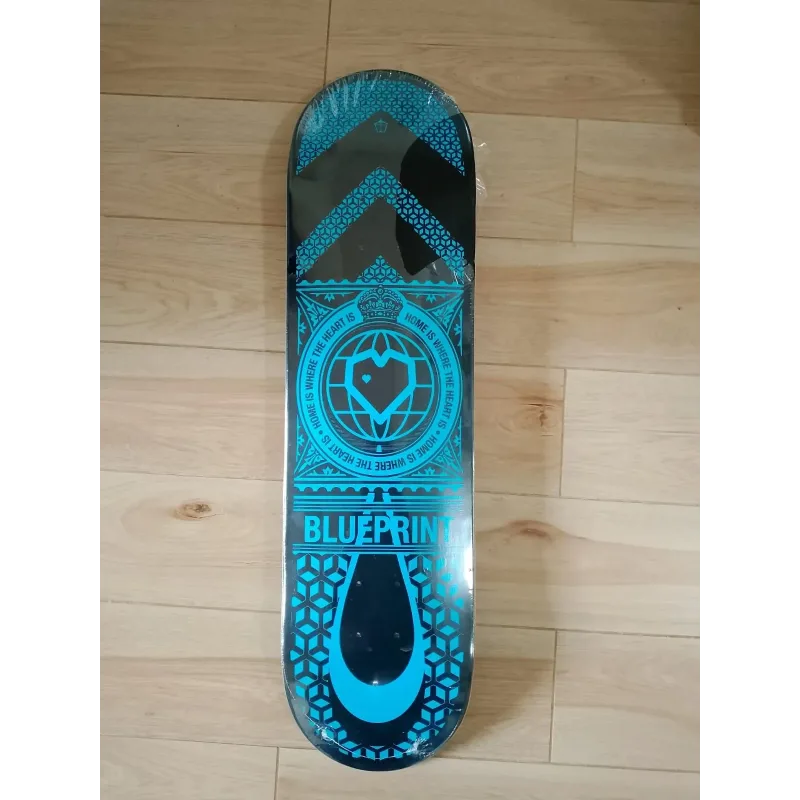 Blueprint Home Heart Deck – Black/Blue 8.25” Blueprint Home Heart Deck – Black/Blue 8.25”